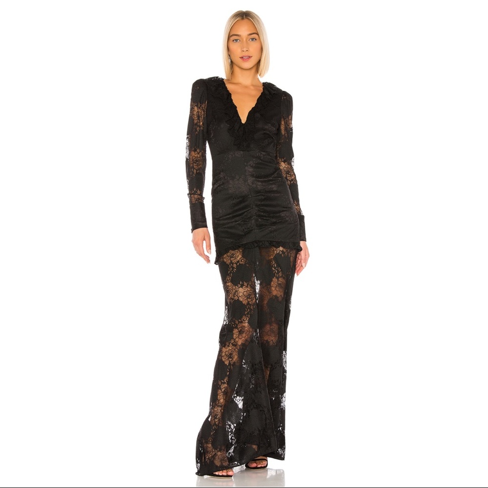 NWT [alexis] lucasta dress in black